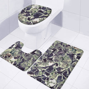 Modern Abstract Print Toilet Three Pieces Set