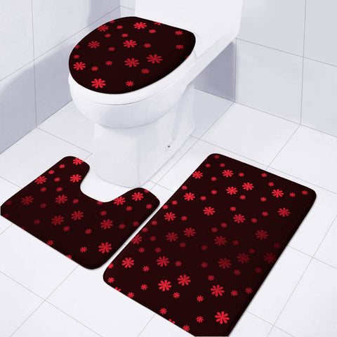 Image of Black Toilet Three Pieces Set