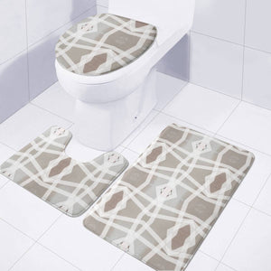 Mudcloth Pattern Design Toilet Three Pieces Set