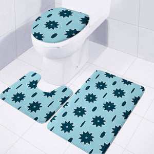 Winter Blue Toilet Three Pieces Set