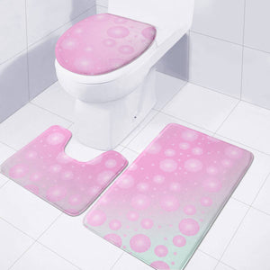 Pink Toilet Three Pieces Set