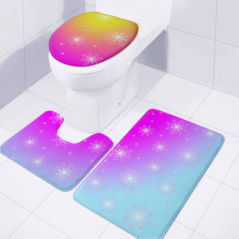 Image of Mandala Toilet Three Pieces Set