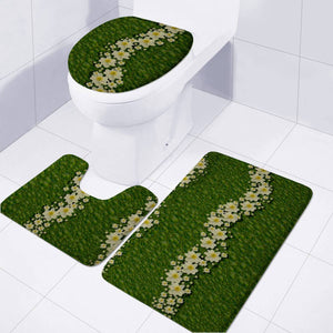 White Fantasy Sakura In The Decorative Forest Of Fukushima Toilet Three Pieces Set