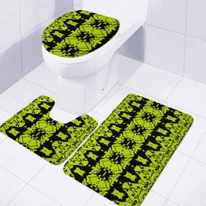 Green Toilet Three Pieces Set