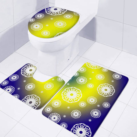 Image of Mandala Toilet Three Pieces Set