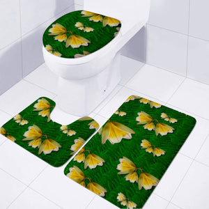 Free Frangipani In Plumeria Freedom Toilet Three Pieces Set