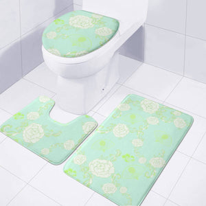 Green Toilet Three Pieces Set