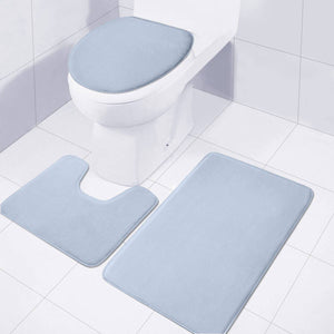 Powder Blue Plain Toilet Three Pieces Set