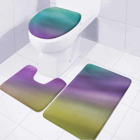 Image of Ombre Color Mix Toilet Three Pieces Set