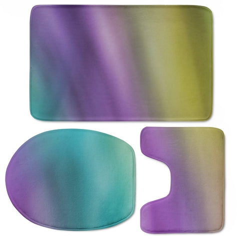 Image of Ombre Color Mix Toilet Three Pieces Set