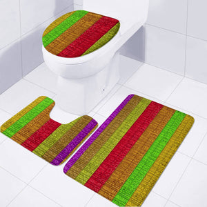 Colors Of A Rainbow Toilet Three Pieces Set