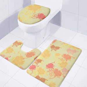 Flowers Toilet Three Pieces Set