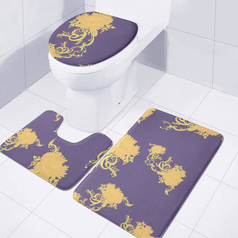 Image of Flowers Toilet Three Pieces Set