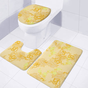 Flower Toilet Three Pieces Set