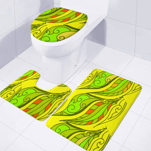 Green Toilet Three Pieces Set