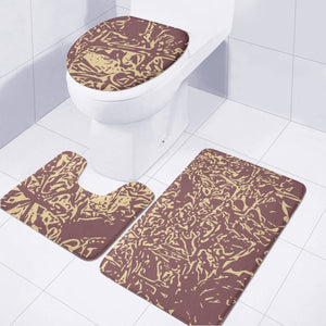 Rose Brown & Sunlight Toilet Three Pieces Set