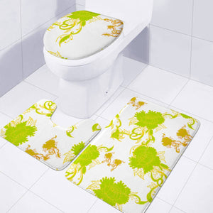 Flowers Toilet Three Pieces Set