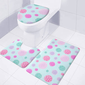 Sweet Candies Toilet Three Pieces Set