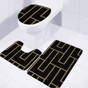 Gold Maze Toilet Three Pieces Set