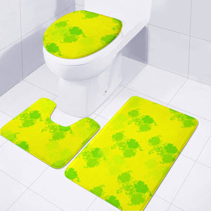 Yellow Toilet Three Pieces Set