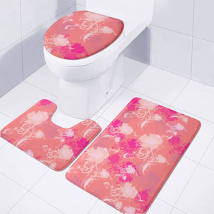 Flower Toilet Three Pieces Set