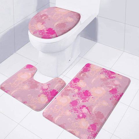 Image of Pink Toilet Three Pieces Set