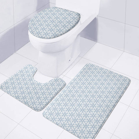 Image of Classic Blue #10 Toilet Three Pieces Set