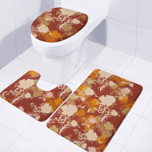 Flower Toilet Three Pieces Set