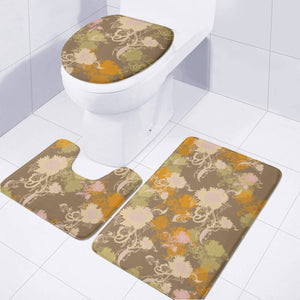 Flower Toilet Three Pieces Set