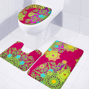 Mandala Toilet Three Pieces Set