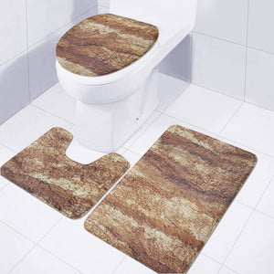 Grunge Surface Abstract Print Toilet Three Pieces Set