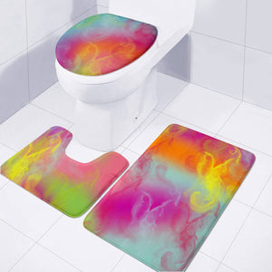 Color Toilet Three Pieces Set