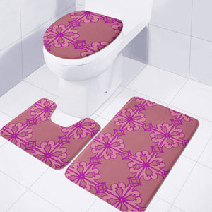 Purple Toilet Three Pieces Set