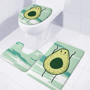 Avocado Toilet Three Pieces Set