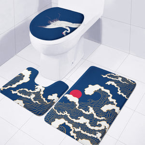 Wave Toilet Three Pieces Set