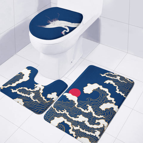 Image of Wave Toilet Three Pieces Set