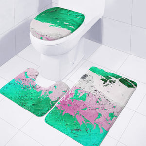 Crackling Green Toilet Three Pieces Set