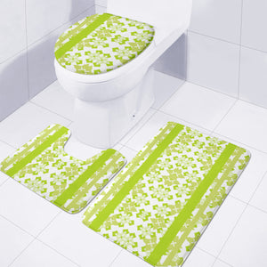 Green Toilet Three Pieces Set