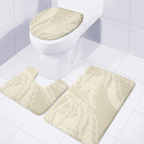 Image of Brown Toilet Three Pieces Set