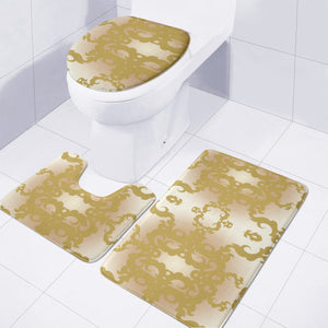 Brown Toilet Three Pieces Set