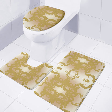 Image of Brown Toilet Three Pieces Set