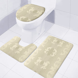 Ivory Toilet Three Pieces Set