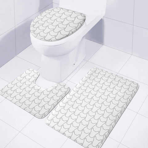 Image of Bully Scalloped Toilet Three Pieces Set