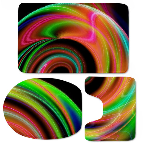 Image of Neon Whirl Toilet Three Pieces Set