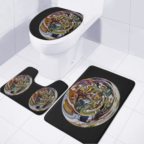 Image of Fish Supper Digital I Cut Toilet Three Pieces Set