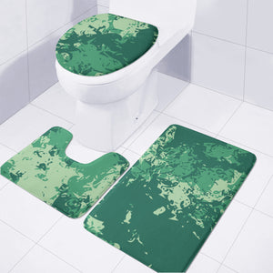 Mint, Green Ash & Ultramarine Green Toilet Three Pieces Set