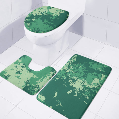 Image of Mint, Green Ash & Ultramarine Green Toilet Three Pieces Set