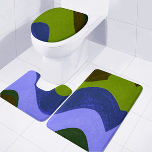 Wavy Toilet Three Pieces Set