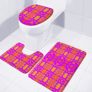 Purple Toilet Three Pieces Set