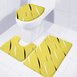 Illuminating, Black & White Toilet Three Pieces Set